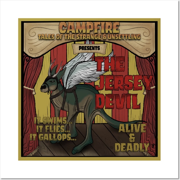 Jersey Devil Wall Art by Campfire Tales of the Strange and Unsettling